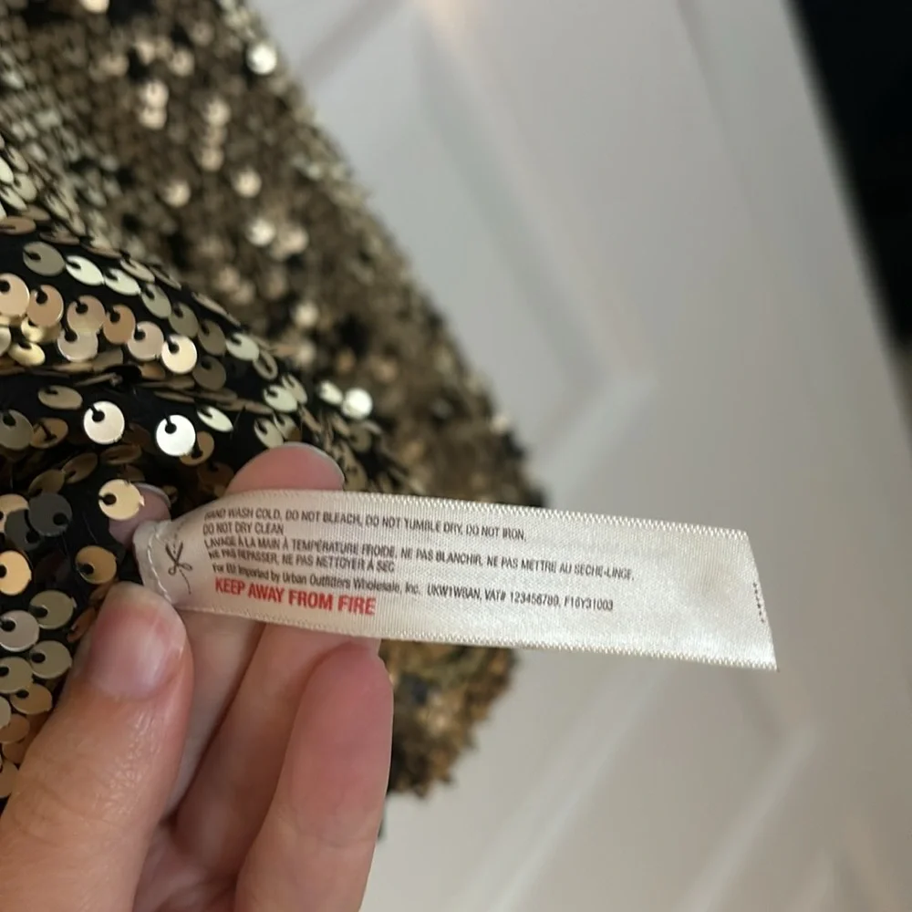 Free people sequins mini dress - Picture 5 of 7